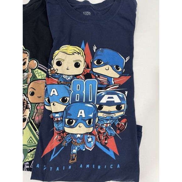 Funko POP! Tee Marvel Bundle Of 5 Tshirts 80th Anniv. Men’s Large - Picture 2 of 7